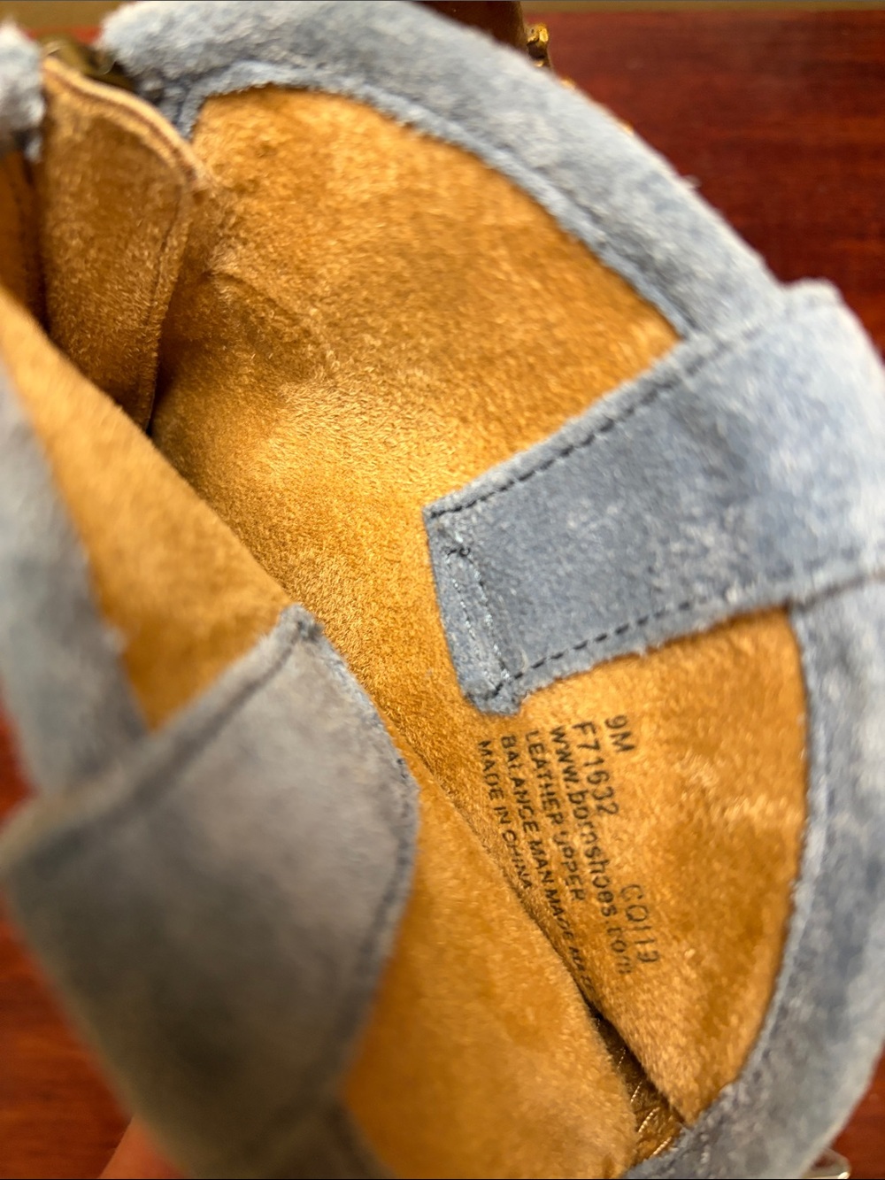 Born Light Blue Suede Western Ankle Boots - Picture 7 of 17